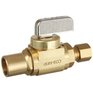DAHL 1/2" Male Solder x 1/4" Compression Straight Stops & Isolation Valve