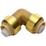 WATERLINE PRODUCTS 1/2" Push 'N' Connect Push Fit Brass 90 Degree Elbow