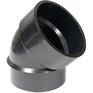 CANPLAS 4" Spigot x 4" Hub ABS 45 Degree Street Elbow