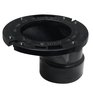 CANPLAS 4" x 3" Offset ABS Toilet Flange with Adjustable Plastic Ring