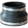FERNCO 4" Clay to Cast Iron, Plastic Adjustable PVC Coupling