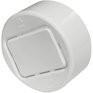 CANPLAS 4" Downspout Adapter Installed in PVC Sewer Hub - White