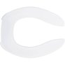 CENTOCO Elongated Plastic Toilet Seat - without Lid, Open Front, White