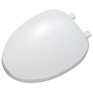 CENTOCO Elongated Plastic Toilet Seat - with Closed Front, White