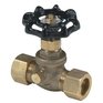 HOME PLUMBER 3/4" Compression Straight Stop Valve - with Drain