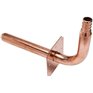WATERLINE PRODUCTS 6" x 1/2" PEX Copper Stub-Out 90 Degree Elbow with Flange