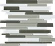 12x12 Element Random Strip Glass Mosaic