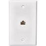 RCA CAT5E / CAT6 Modular Phone Wall Plate - White