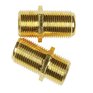 RCA In-Line Feed Couplers - for RG6 & RG56, 2 Pack