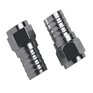 RCA RG6 Outdoor Weatherproof Burial Grade Connectors - 2 Pack