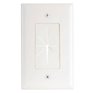 RCA Pass-Through Wall Plate - for Low Voltage Audio Video Cables