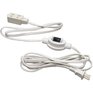 POWER EXTENDER 3 Outlet Indoor Extension Cord - with Switch, White, 3 m