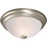 Galaxy Two Light Flush Mount Light Fixture w/ Frosted Glass
