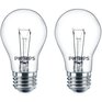 PHILIPS 40W A15 Medium Base Clear Appliance Light Bulbs - 2 Pack