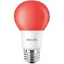 PHILIPS 8W A19 Medium Base Non-Dimmable Red LED Light Bulb