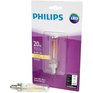 PHILIPS 2W T6 Candelabra Base Soft White Glass Filament LED Light Bulb