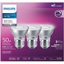 PHILIPS 6W PAR16 Medium Base Bright White Dimmable LED Light Bulbs - 3 Pack