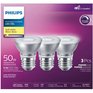 PHILIPS 6W PAR16 Medium Base Soft White Dimmable LED Light Bulbs - 3 Pack