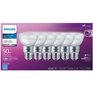 PHILIPS 7W PAR20 Medium Base Bright White Dimmable LED Light Bulbs - 6 Pack