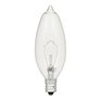 REACTOR 40W B10 Candelabra Base Clear Chandelier Light Bulbs - 6 Pack
