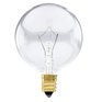 REACTOR 25W G16 Candelabra Base White Globe Light Bulbs - 6 Pack