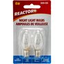 REACTOR 4W C7 Candelabra Base Clear Night Light Bulbs - 2 Pack