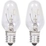 PHILIPS 7W C7 Candelabra Base Clear Night Light Bulbs - 2 Pack