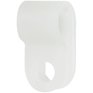 HOME PAK 100 Pack 1/4" Natural Nylon Cable Clamps