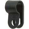 HOME PAK 100 Pack 1/4" Black Nylon Cable Clamps
