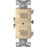 EATON 2 Single Pole Ivory Light Switch