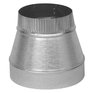 IMPERIAL MANUFACTURING 5" - 4" 30 Gauge Galvanized Pipe Reducer