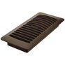 IMPERIAL MANUFACTURING 4" x 10" Brown Poly Floor Register