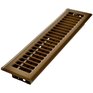 IMPERIAL Floor Diffuser, Brown 2-1/4 X 10"