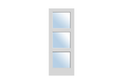 Trimlite Three Panel Shaker Door w/ Clear Glass - Special Order