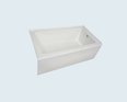 ADORA WHITE SOAKER TUB L.H.