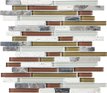 12x12 Linear Bliss Glass/Stone Mosaic
