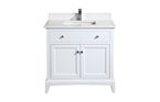 Harmony 36" Vanity - White - Quartz Top