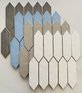 12 x 12 Picket Fence Porcelain Mosaic