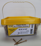 Uscan #10 Yellow Zinc Project Screws - 10 lbs Pack
