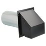 IMPERIAL Heavy Duty Wall Exhaust  Intake Hood, R2 - Steel - Black