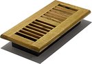 DECOR GRATES WL410-N 4 x 10 Louvered Solid Oak Natural